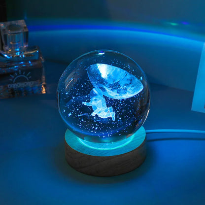3D Crystal Ball Night Light