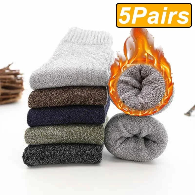 Elite Wool Crew Socks (5 Pairs)