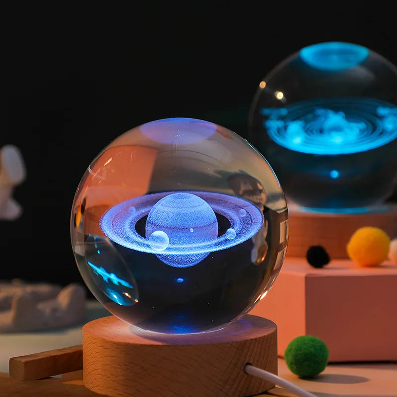 3D Crystal Ball Night Light