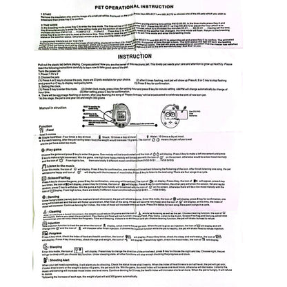 Mini Handheld Pet Game