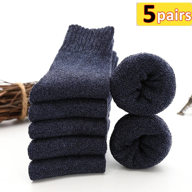 Elite Wool Crew Socks (5 Pairs)