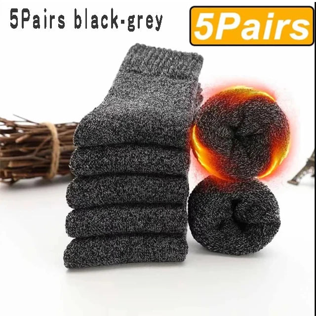 Elite Wool Crew Socks (5 Pairs)