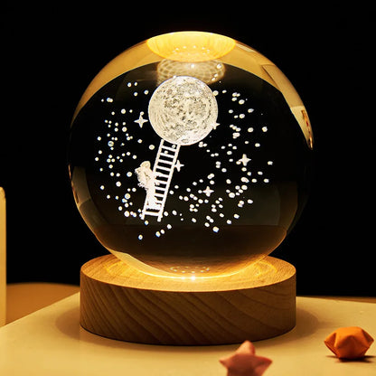 3D Crystal Ball Night Light