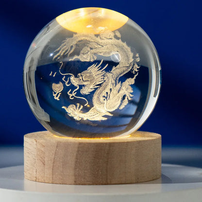 3D Crystal Ball Night Light