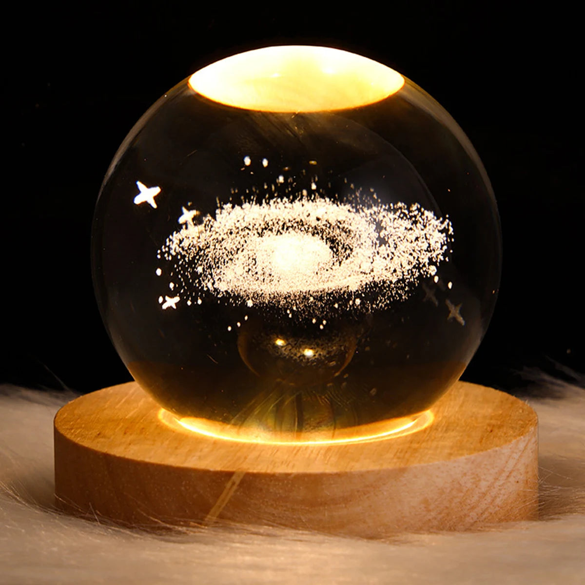3D Crystal Ball Night Light