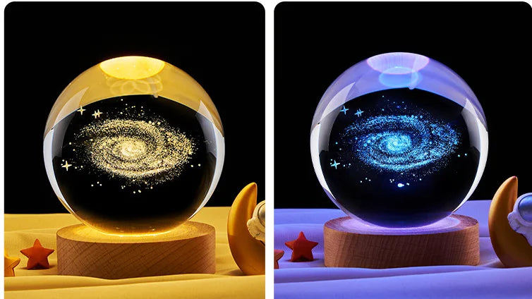 3D Crystal Ball Night Light